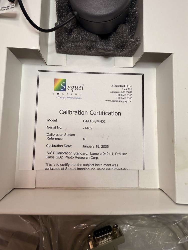 Siemens SMfit ACT Calibration Kit w/ Sequel Imaging Sensor, Cables, Software