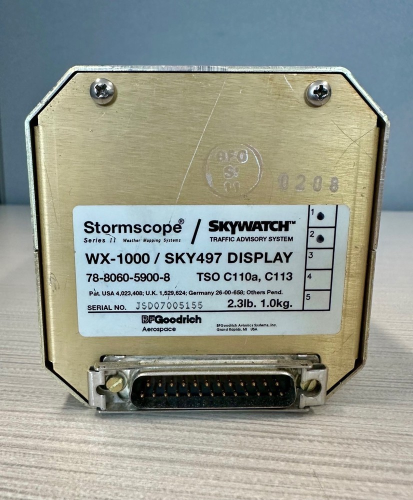 BFGoodrich WX-1000 Stormscope Display