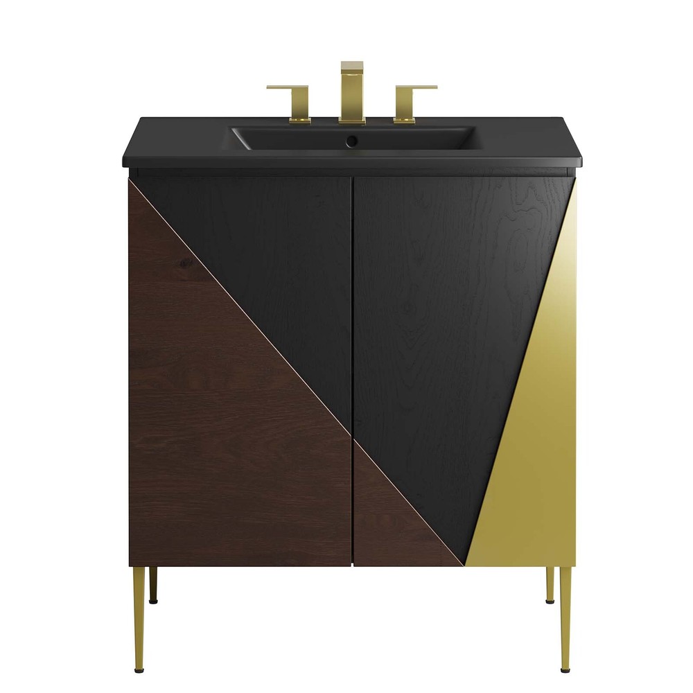 Modway Alchemist 30" Bathroom Vanity in Black Black