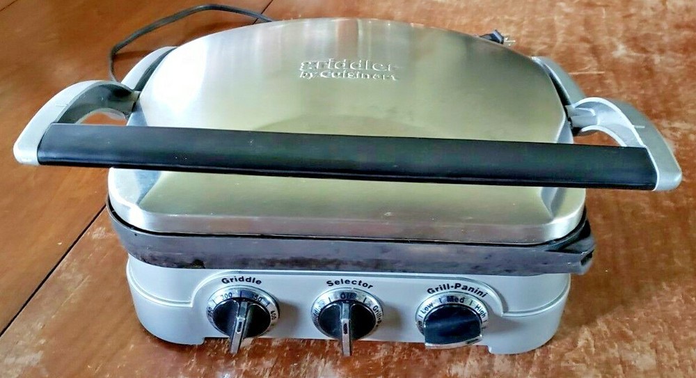 CUISINART GRIDDLER MODEL GR4 GRIDDLE-GRILL-PANINI PRESS MAKER-PRE-OWNED