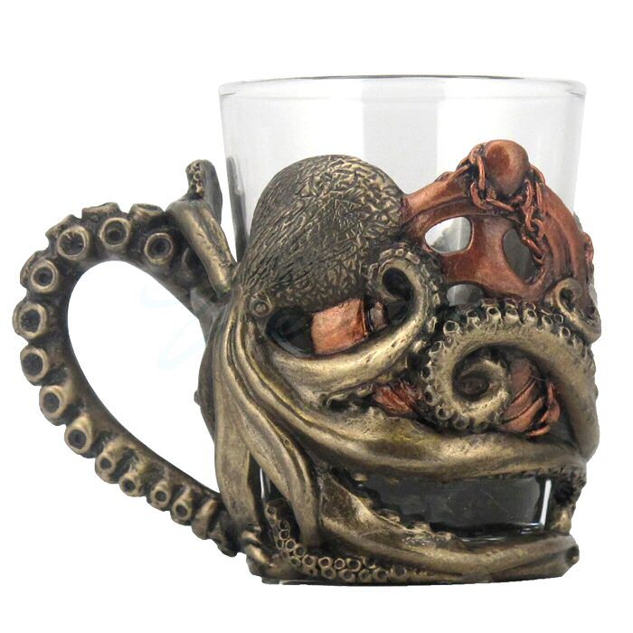 Steampunk OCTOPUSSHOT GLASS WITH HANDLE WU76593A4