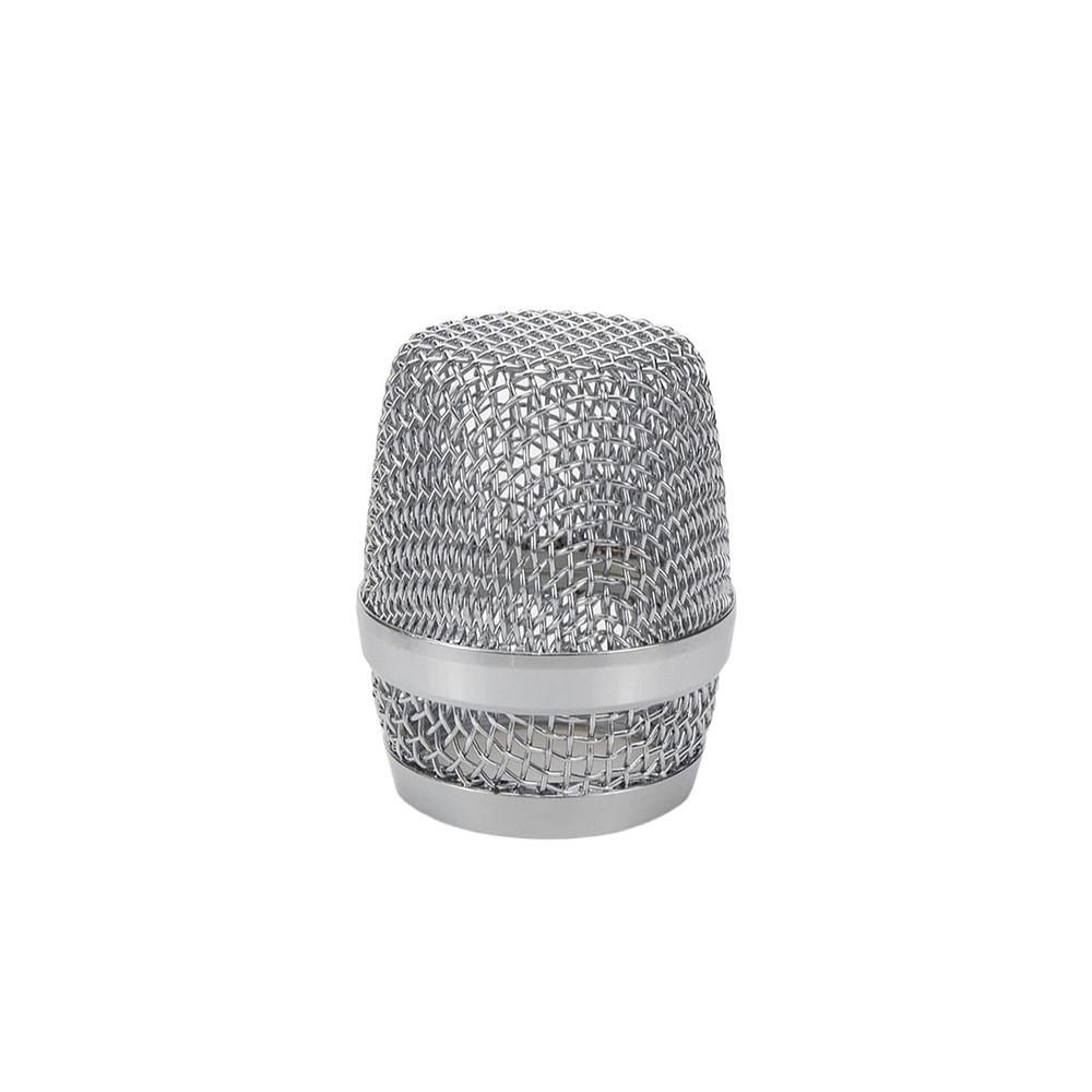 2 PCS Silver Microphone Ball Head Mesh Grill Replacement Inner Diameter 37mm
