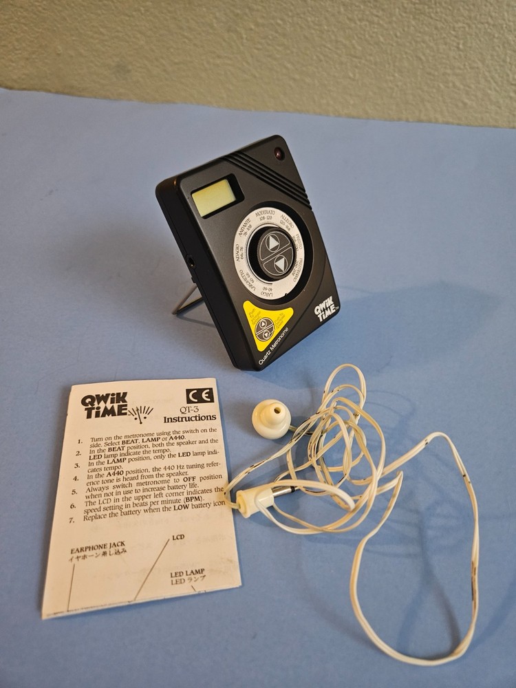 Qwik Time Electronic Quartz Metronome 1995