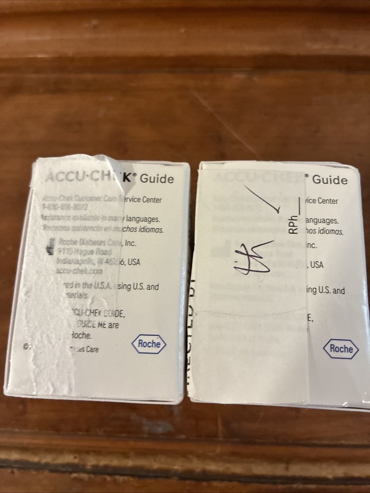 ACCU-CHEK TEST STRIPS / 2 Boxes 50 Each / Dated 3/9/27
