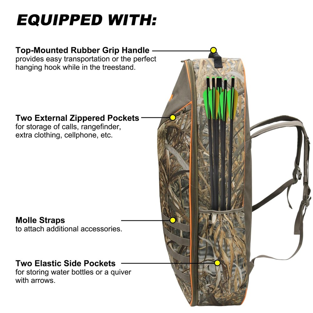 MYDAYS Soft Crossbow Case, 36" Crossbows Backpack, Soft Shell Padded Archery ...
