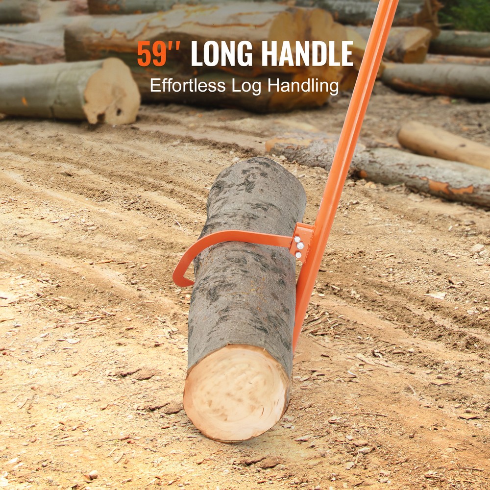 Cant Hook Tool 59 in Heavy Duty Steel Log Roller Forestry Logging Tools