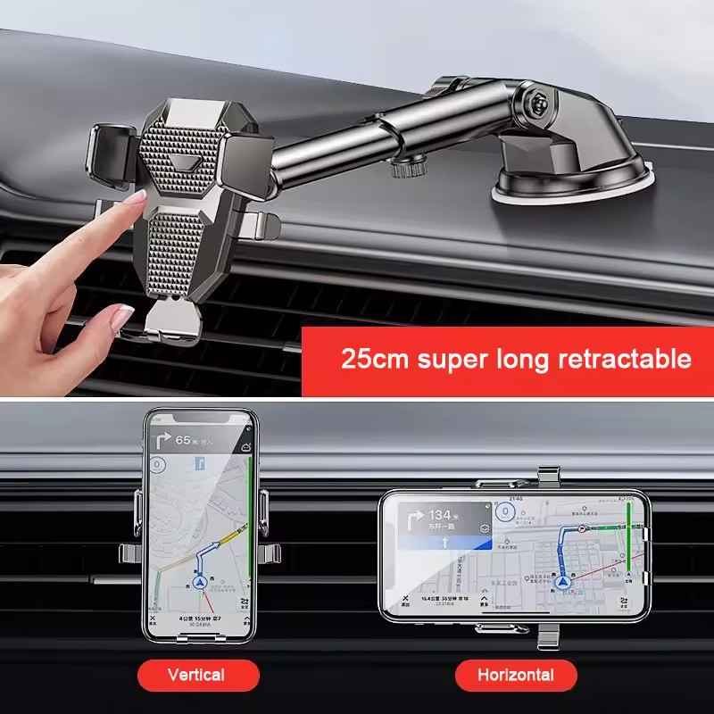 Universal Car Phone Mount Holder Dashboard Windshield Suction Cell Phone Cradle
