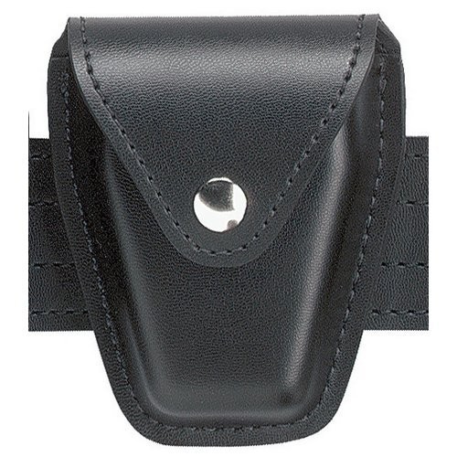Bianchi 190-2B Handcuff Pouch Top Flap Plain Black - Durable, Secure