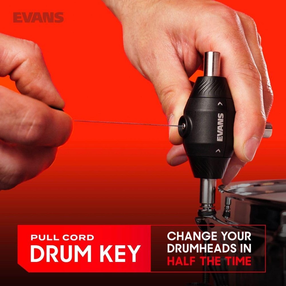Evans Pull Cord Drum Key Fully Mechanical Three Head Drum Key Keys for Tuning Dr