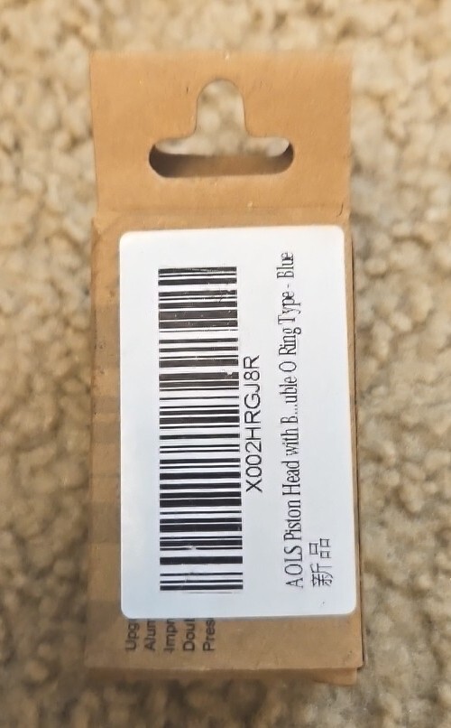 AOLS Piston Head with Ball Bearing Double O Ring Type - Blue