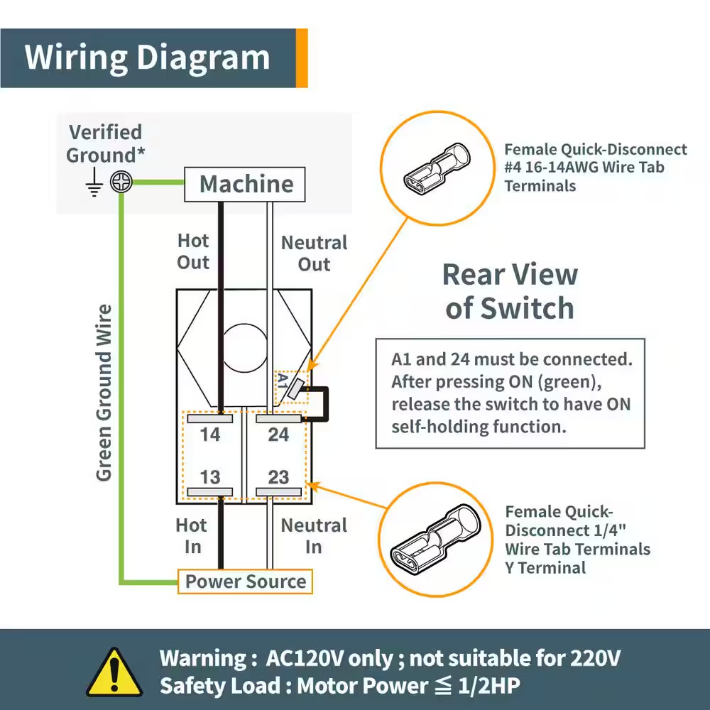 110-Volt Magnetic On-Off Switch
