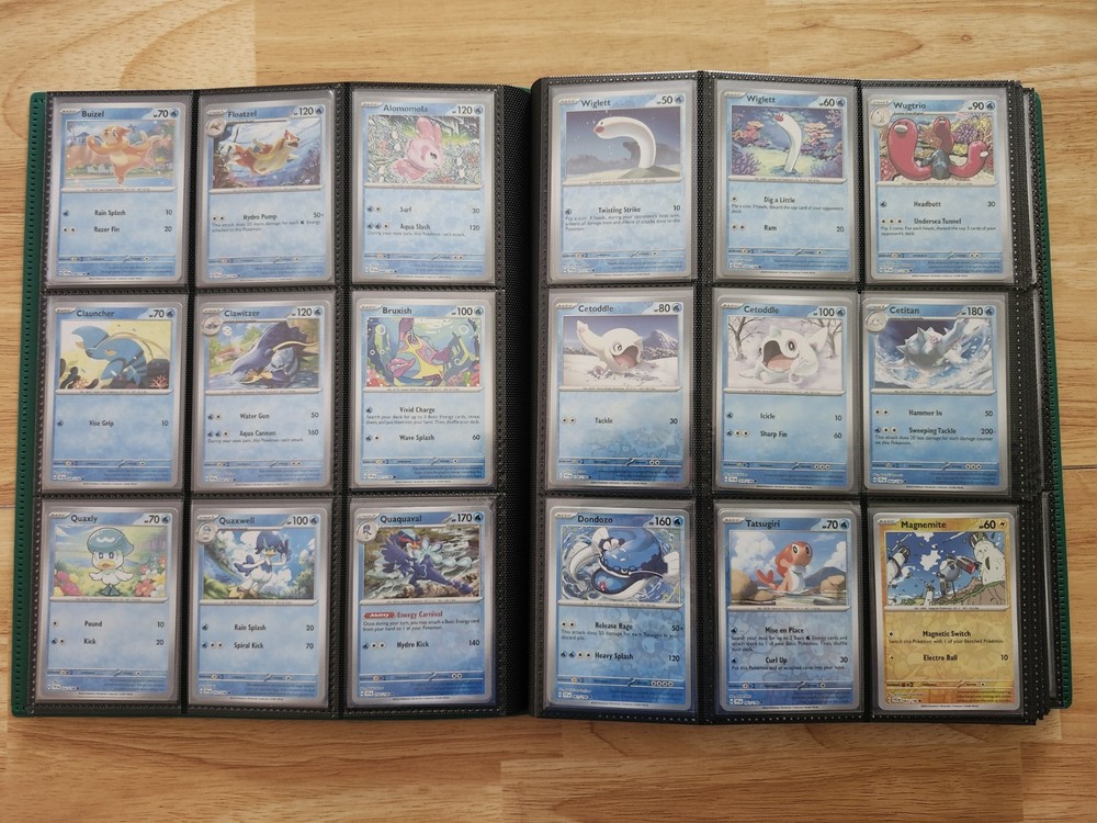 Pokemon Scarlet Violet Base Set Complete Master Set w/ Reverse Holos & Binder NM