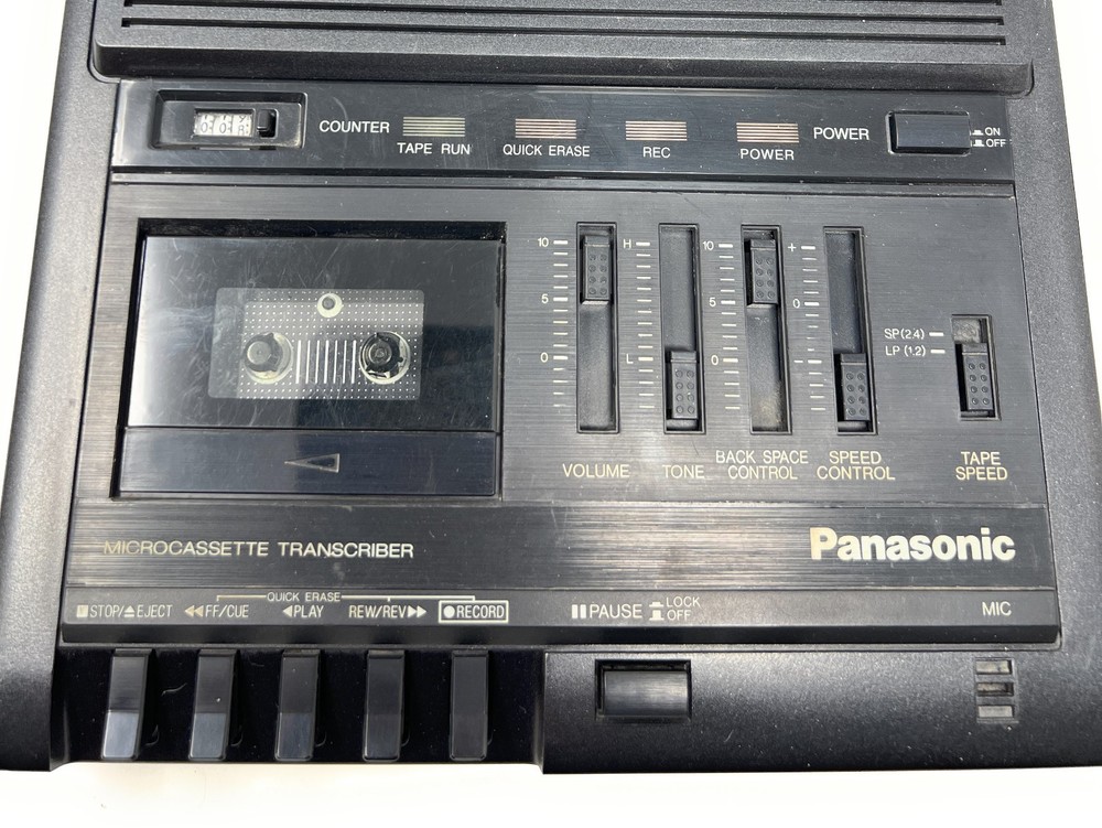 Vintage Panasonic RR-930 Micro Cassette Dictation Transcriber - Works