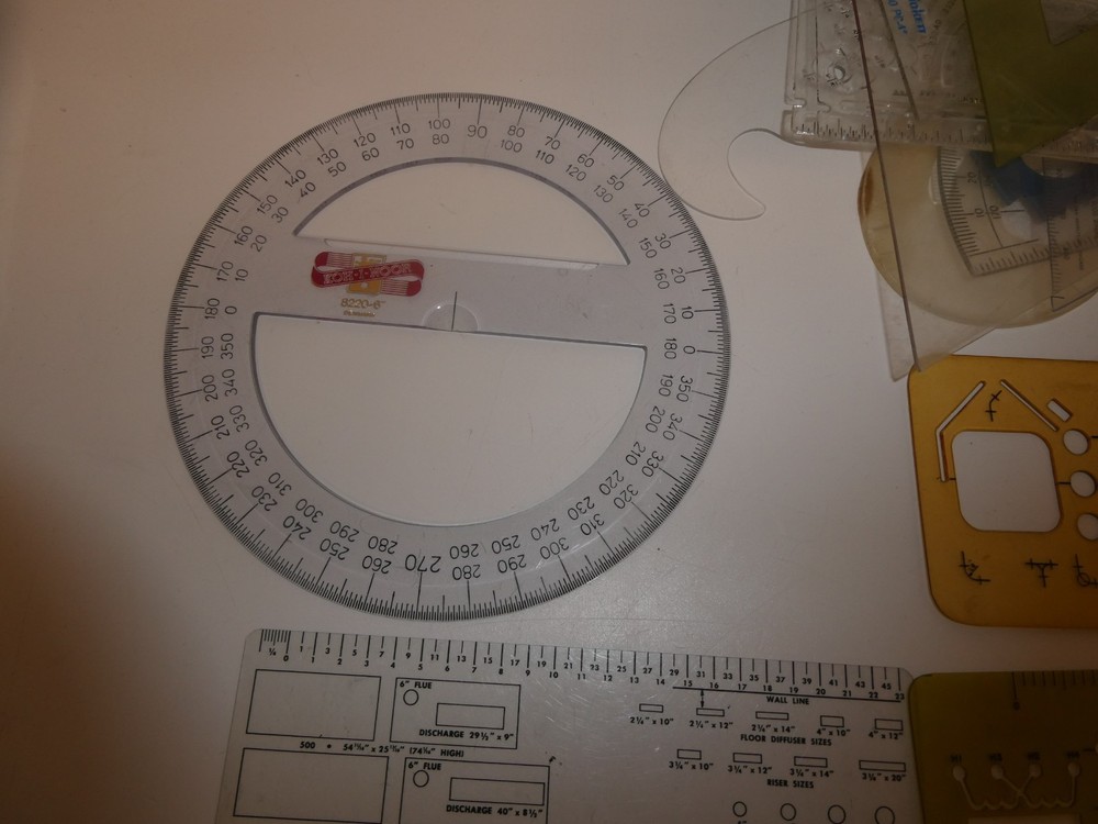 VTG Lot 25 Architectural Engineer Engineering Drafting Templates Tools Stencils