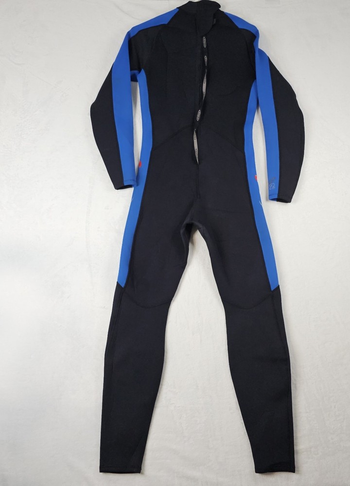 TILOS Full Body Wetsuit Medium Blue & Black Padded Knees