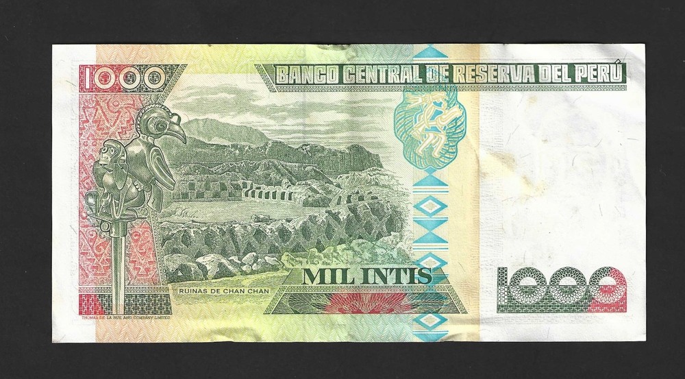 1988 Peru - 1000 Intis Banknote - B2438164R