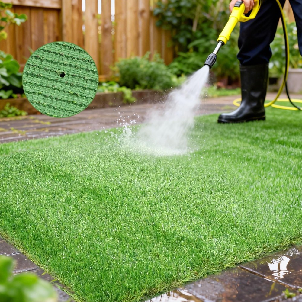 Three Oranges Artificial Grass Dog Training Mat Large 3x5FT Reusable Turf Draina