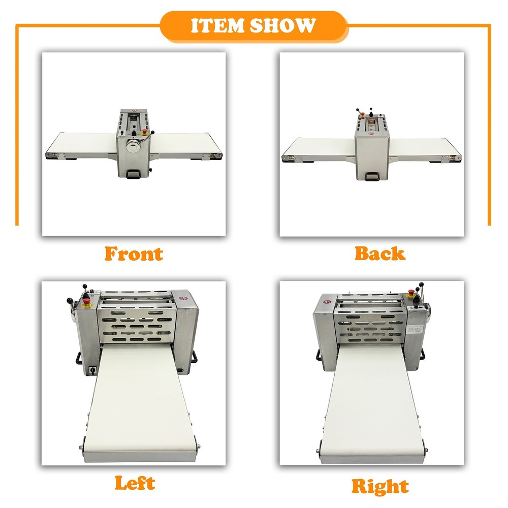 110V Desktop Foldable Dough Sheeter Dough Pressing Machine Puff Pastry Machine