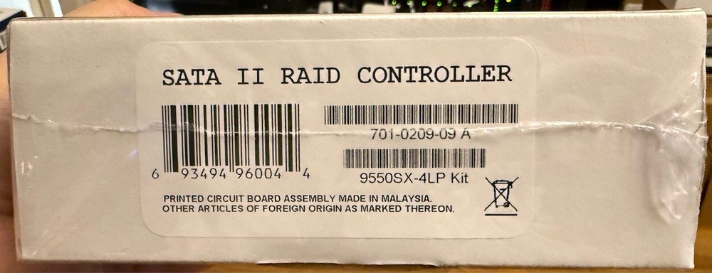 Sata 2 Raid Controller 9550sx-4lp