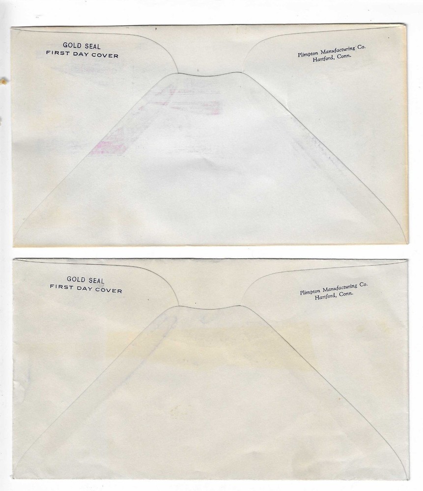 FDC's #799-802 Possessions - 1937 -- Plimpton