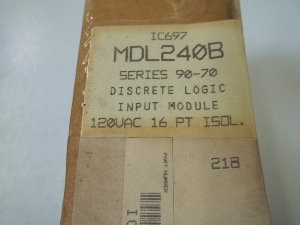 GE FANUC IC697MDL240B INPUT MODULE NSFS