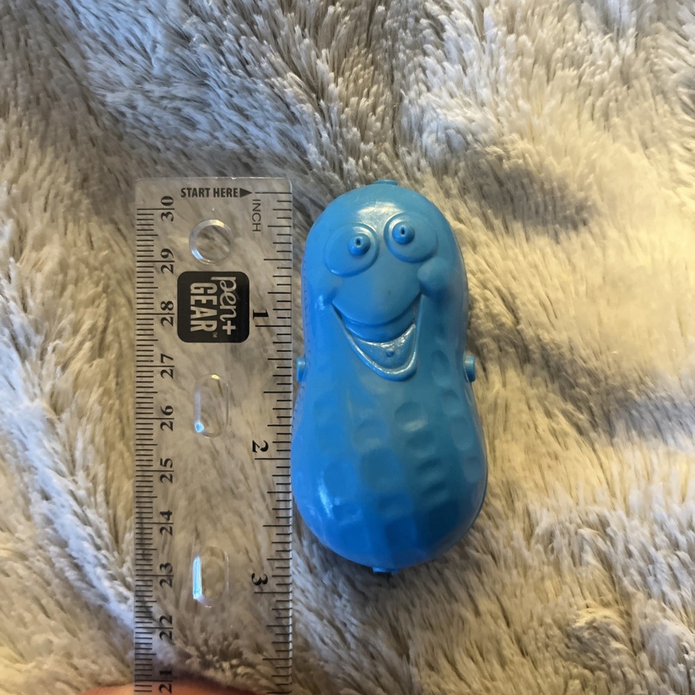 Vintage 1991 Play Doh Nutty Putty Silly Peanut Shaped Blue Container
