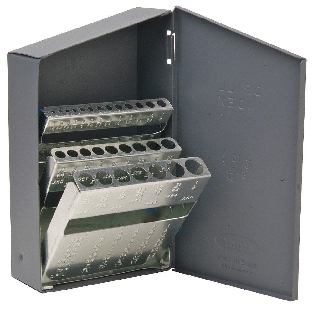 HUOT 10550 Drill Bit Case,Jobber Length,29pc 18DU52