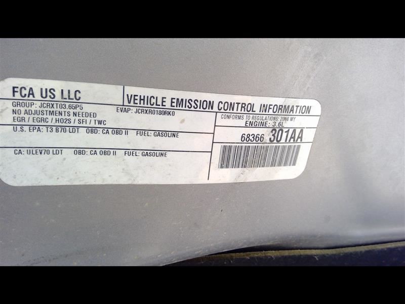 18-19 DODGE DURANGO Engine ECM Electronic Control Module 3.6L 68330924AA