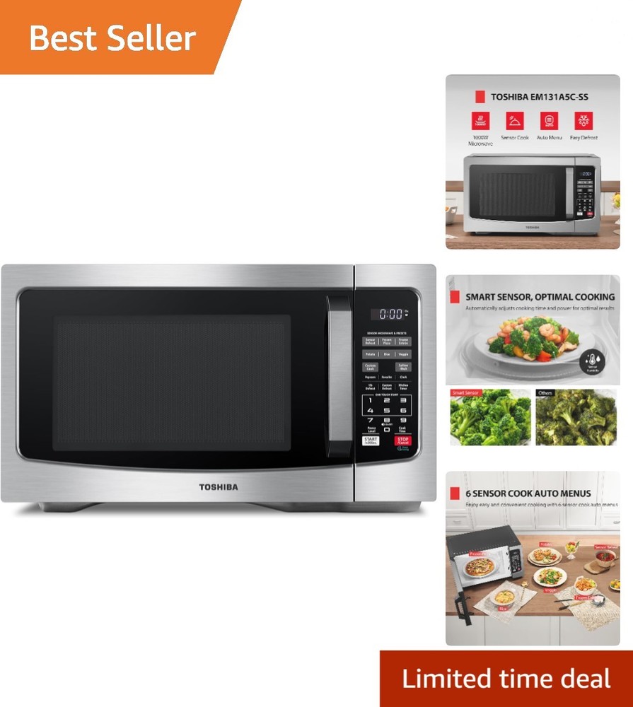 High-Performance 1100W Microwave with Mute Function and Easy Clean Interior