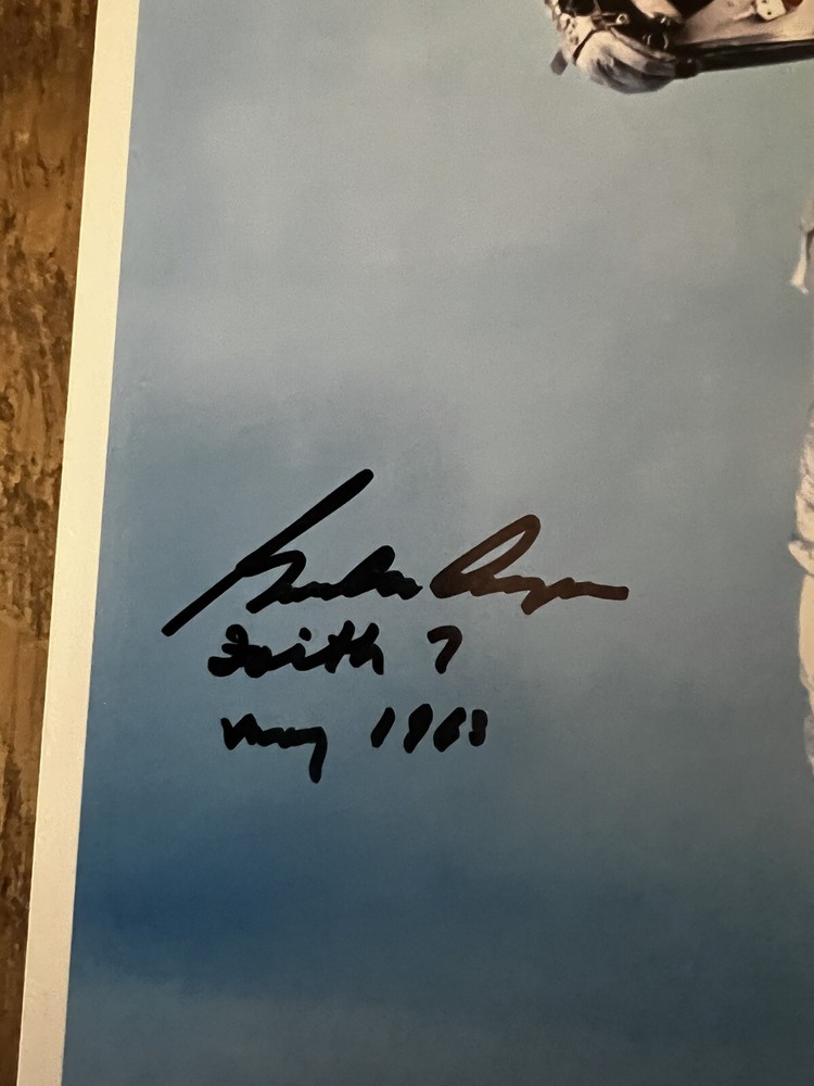 Gordon Cooper autograph Apollo Mercury