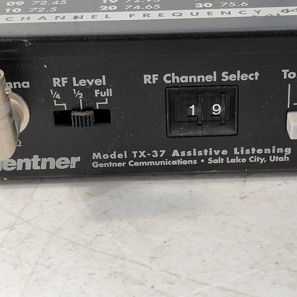 Gentner TX-37 FM Assisted Listinening Transmitter Adaptive Processing