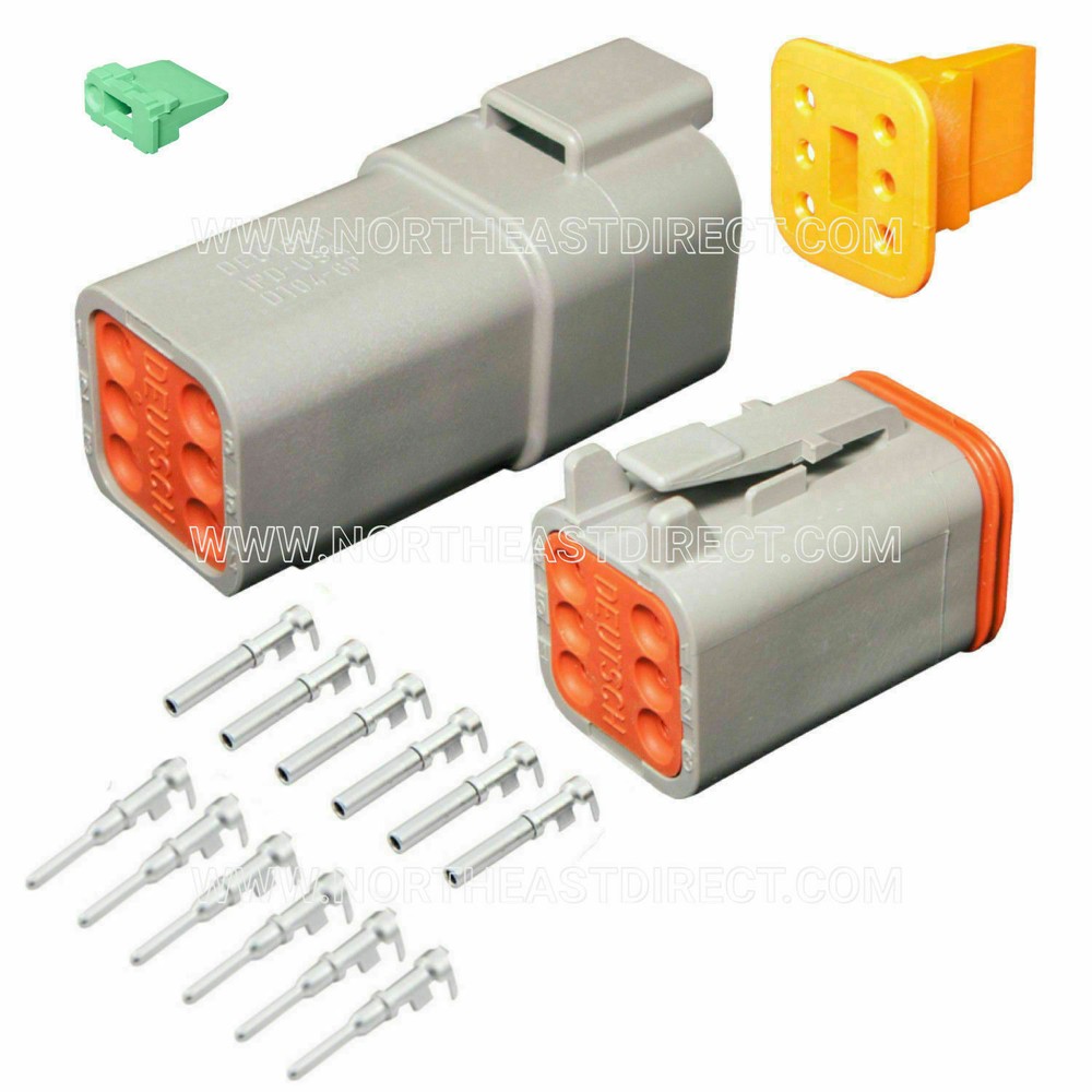 6 Pin Deutsch DT06 waterproof electrical connector