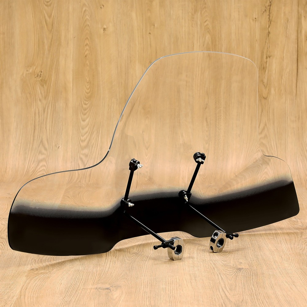 2-Tone Large Windshield Windscreen Screen Protector For ATV Motorcycle Harley