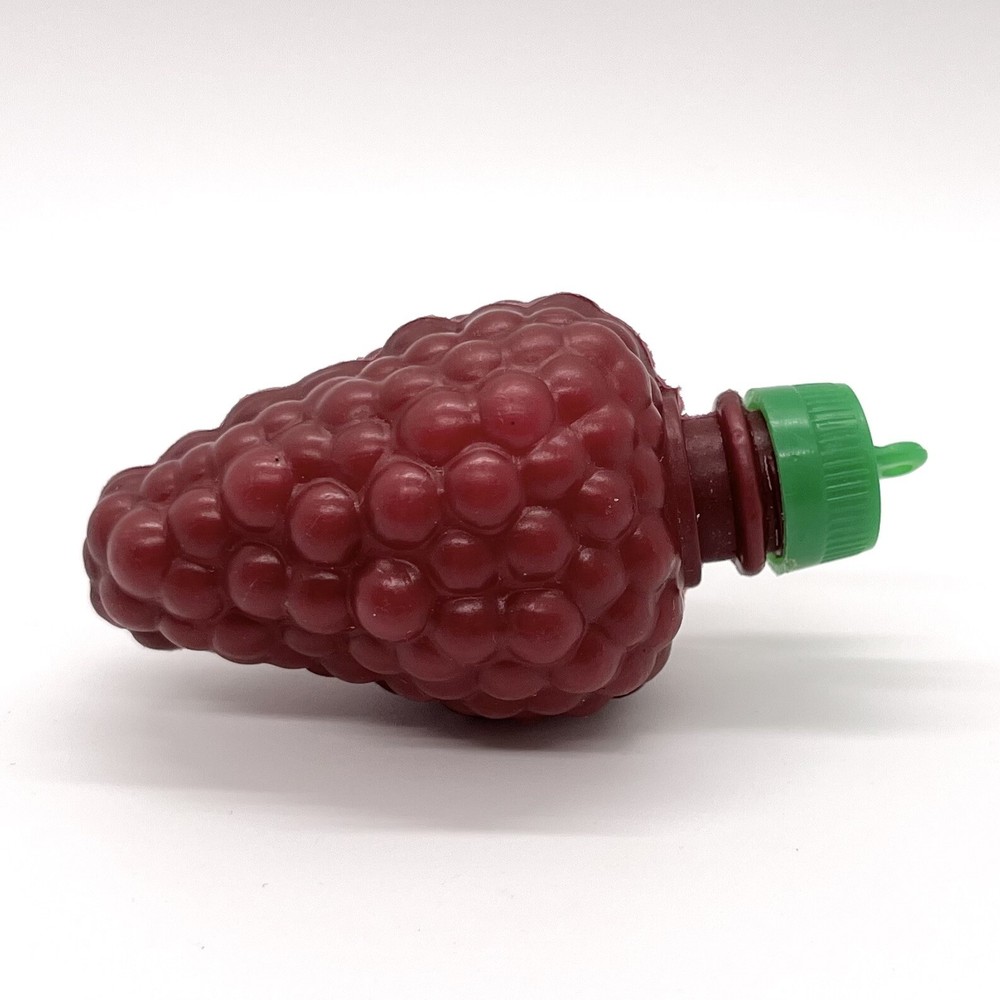 Vintage Empty Fun Fruits Grapes Bunch Candy Container Purple Plastic Grape