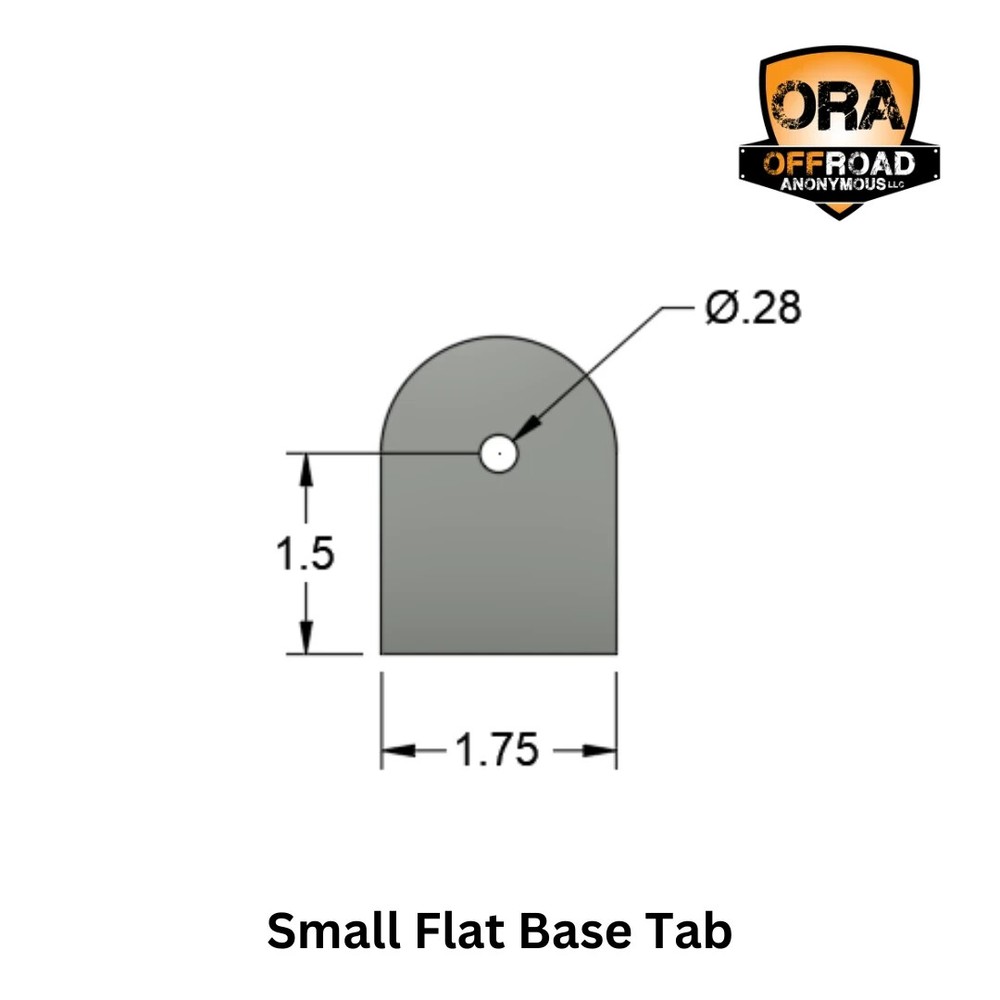 OFFROAD ANONYMOUS Flat Base Tab - Size: XL, QTY: Individual
