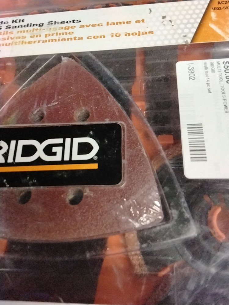New Ridgid AC24J14 - 14-Piece Oscillating Multi-Tool Blade Accessory Kit