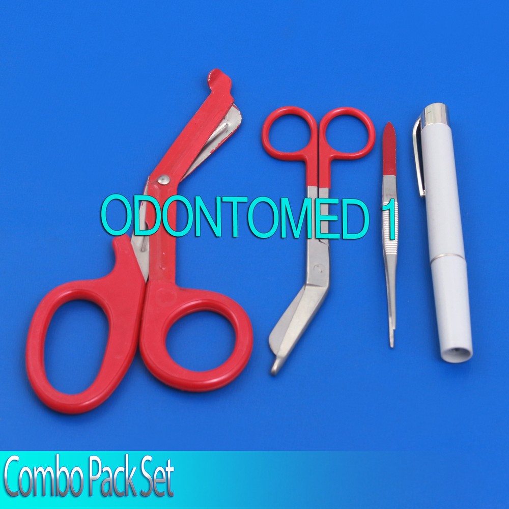 Shears EMT/Scissors combo pack w/holster New,Full Red