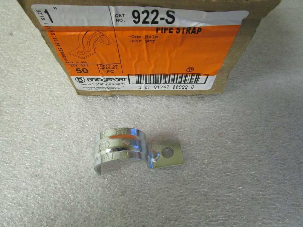 Qty (45) Bridgeport 922-S 1" Pipe Strap