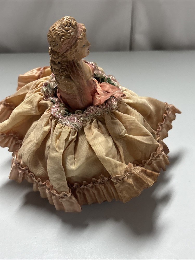 vintage half doll pin cushion