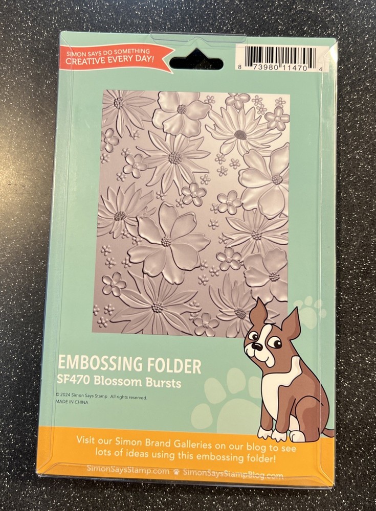 Simon Says Stamp Blossom Bursts Embossing Folder~New-No Longer Available