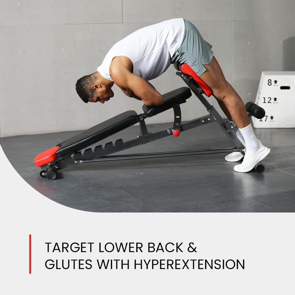 Multi-Functional FID Weight Bench for Full All-In-One Body Workout – Hyper Back