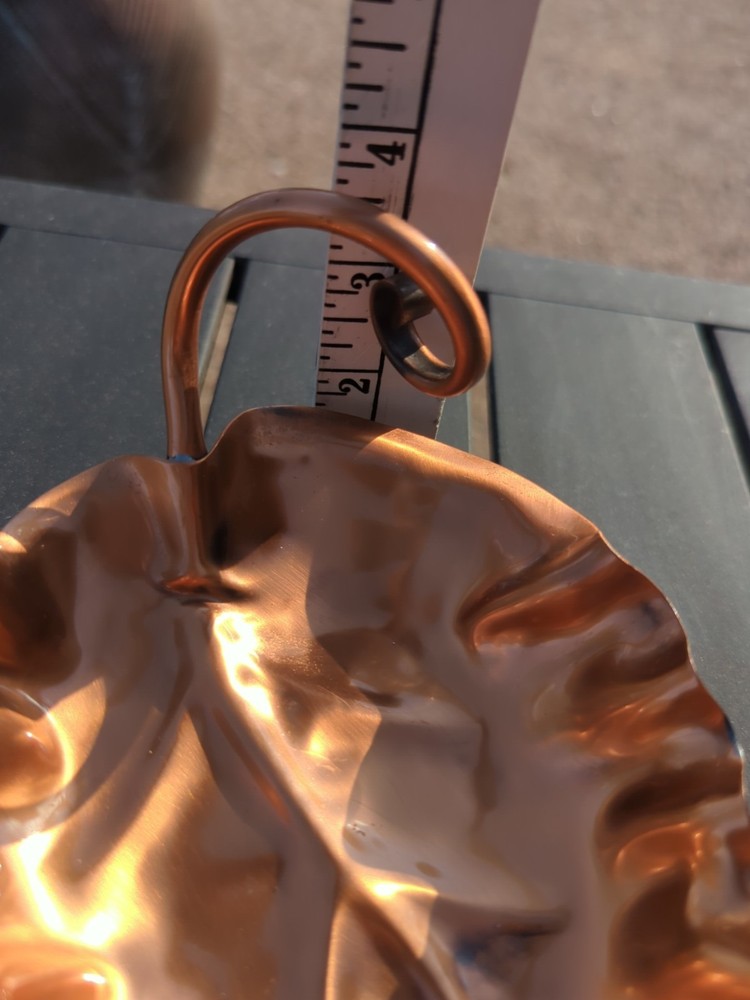 Unique Stylish Vintage Gregorian Copper Leaf Dish Candy Dish