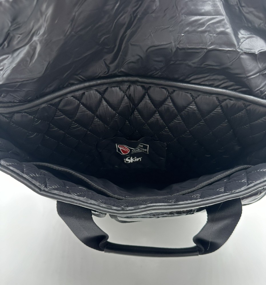 iSkin Collaboration DUCATI Black Redline Nylon Backpack Multi with Pockets Bag