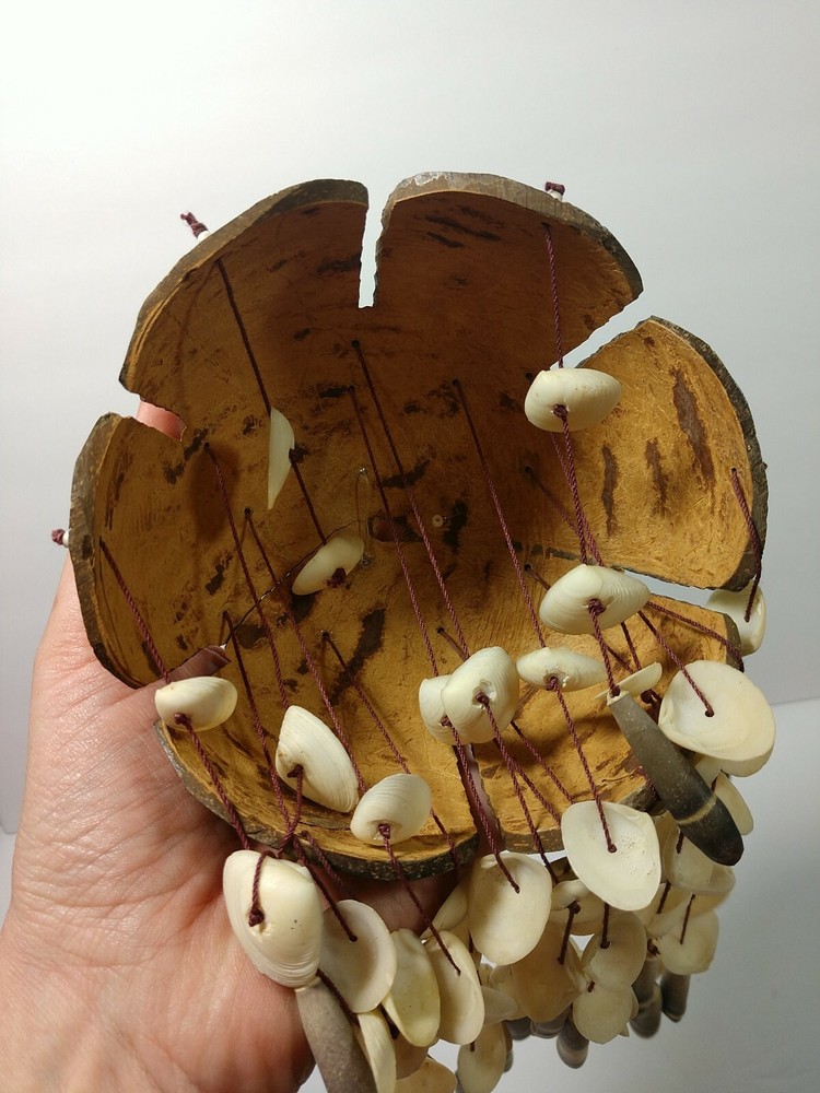Coconut Shell And Sea Shell Handmade Wind chime D5