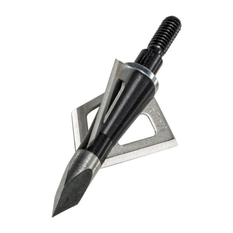 Wasp Boss 100 Grain Fixed Blade Broadhead Arrow SST Tip Alignment 3 Pack Hunting
