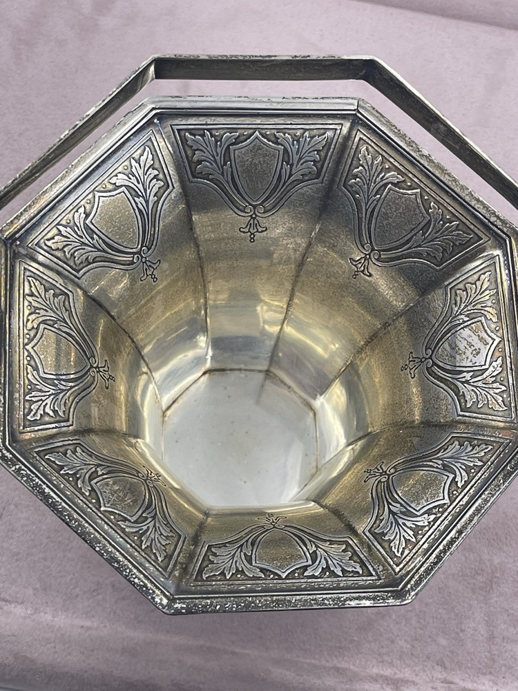 Antique Sterling Silver Tiffany & Co Vase With Top Handle
