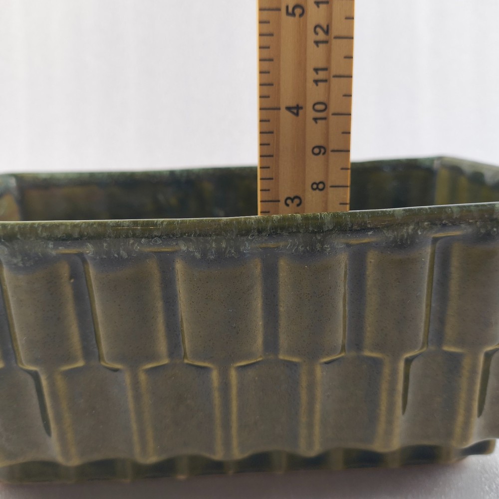 Cookson Mid-Century CP-338 Dark Green w/trim Rectangular Planter