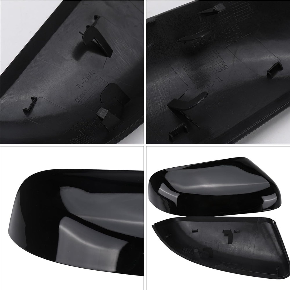 Glossy Black Direct Replacement Mirror Cover for 2016 2017 2018 2019 Explorer,