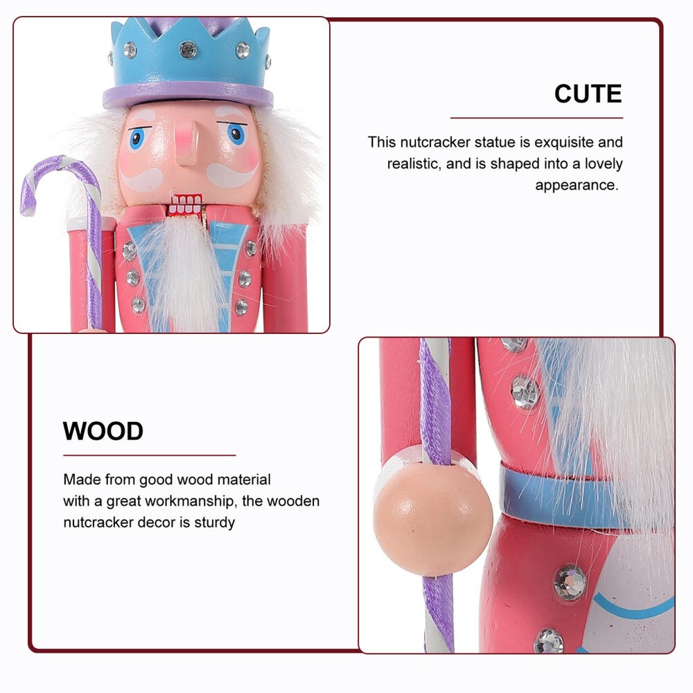 1PC Xmas Nutcrackers Christmas Decor Nutcrackers Ornament Nutcracker Figure