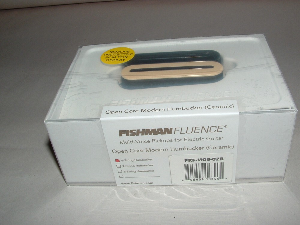 Fishman Fluence PRF-M06-CZB Open Core 6 String Pickup Ceramic  ZEBRA / BLACK NKL
